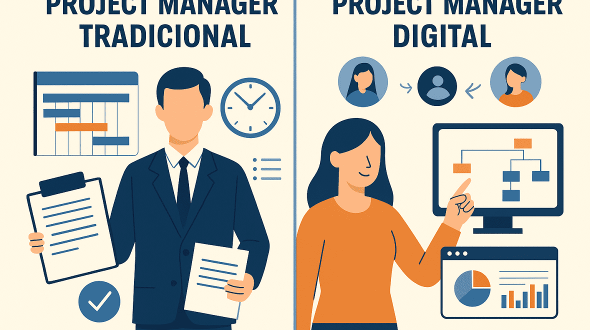La diferencia entre un Project Manager tradicional y un Project Manager digital