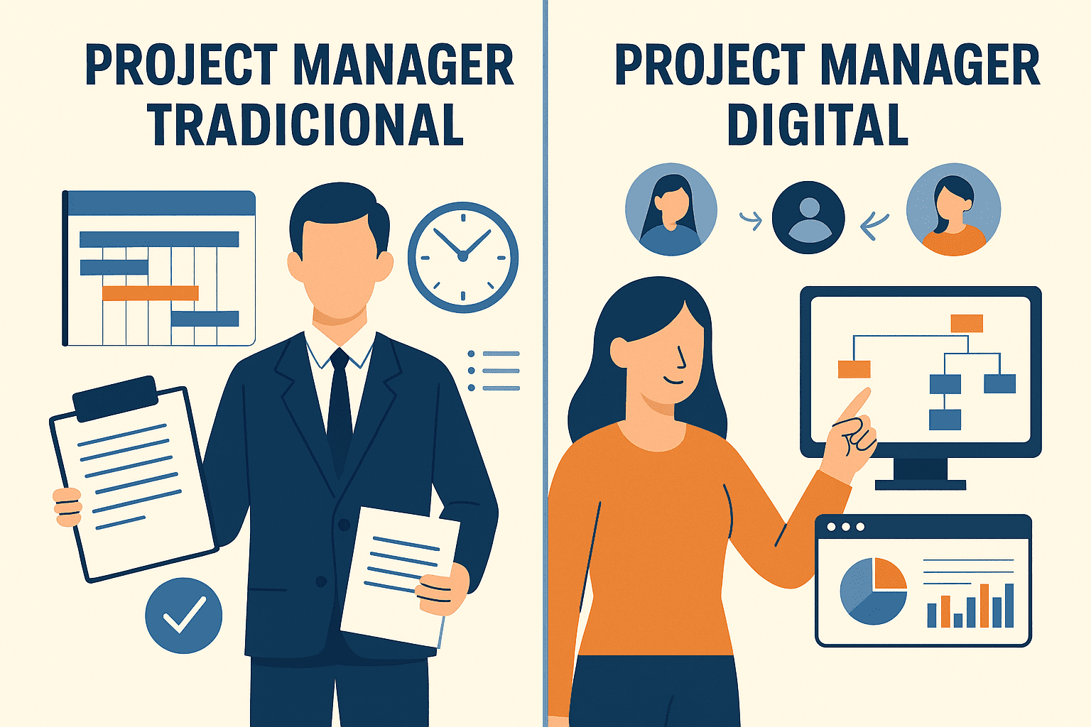 La diferencia entre un Project Manager tradicional y un Project Manager digital